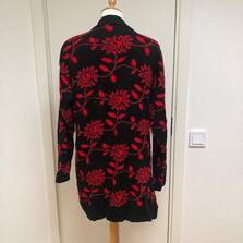 Vintage ladies black & red open cardigan size EU 38/40 - Kläder - Habo